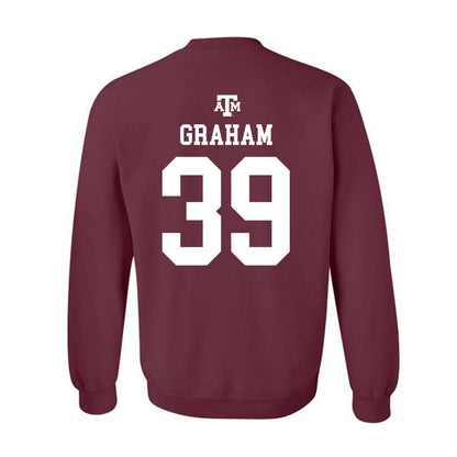 Texas A&M - NCAA Football : Adam Graham - Maroon Out 2026 Crewneck Sweatshirt-1