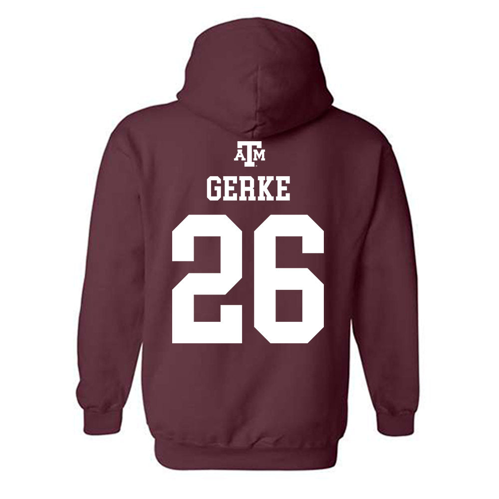 Texas A&M - NCAA Football : Layne Gerke - Maroon Out 2026 Hooded Sweatshirt-1