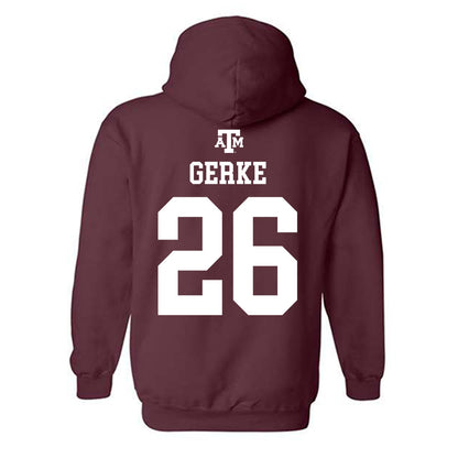 Texas A&M - NCAA Football : Layne Gerke - Maroon Out 2026 Hooded Sweatshirt-1