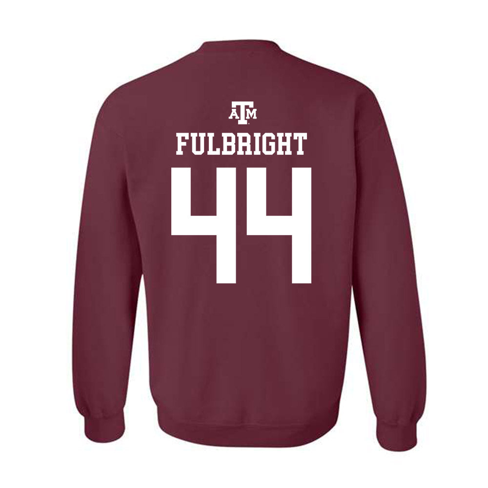 Texas A&M - NCAA Baseball : Cooper Fulbright - Maroon Out 2026 Crewneck Sweatshirt-1