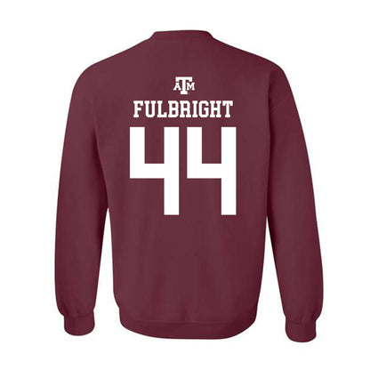 Texas A&M - NCAA Baseball : Cooper Fulbright - Maroon Out 2026 Crewneck Sweatshirt-1