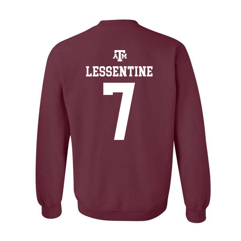 Texas A&M - NCAA Softball : Sydney Lessentine - Maroon Out 2026 Crewneck Sweatshirt-1