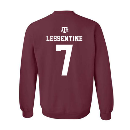 Texas A&M - NCAA Softball : Sydney Lessentine - Maroon Out 2026 Crewneck Sweatshirt-1