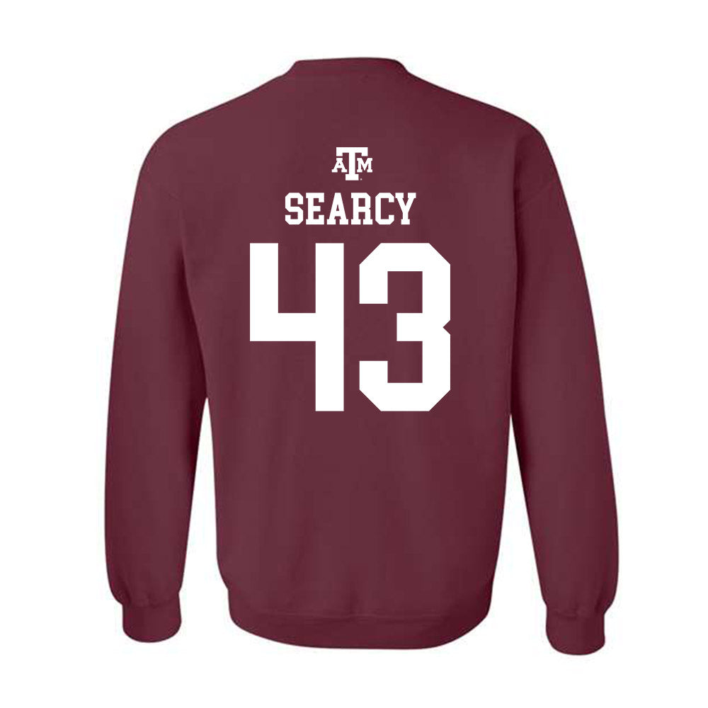 Texas A&M - NCAA Football : Jeremiah Searcy - Maroon Out 2026 Crewneck Sweatshirt-1