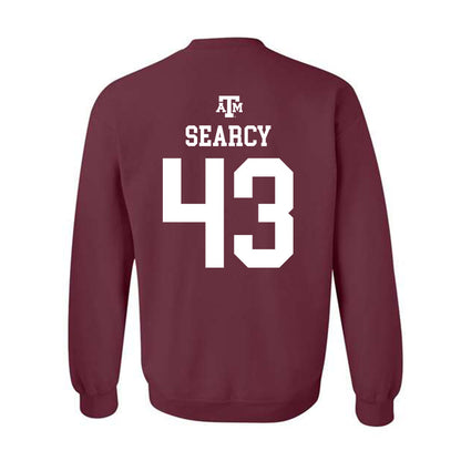 Texas A&M - NCAA Football : Jeremiah Searcy - Maroon Out 2026 Crewneck Sweatshirt-1