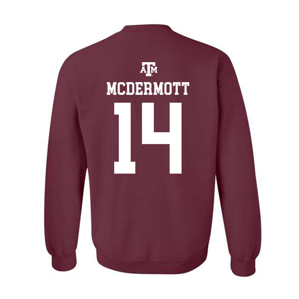 Texas A&M - NCAA Men's Basketball : Chris Mcdermott - Maroon Out 2026 Crewneck Sweatshirt-1