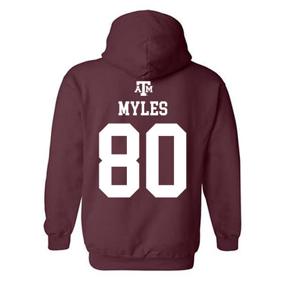 Texas A&M - NCAA Football : Jerome Myles - Maroon Out 2026 Hooded Sweatshirt-1