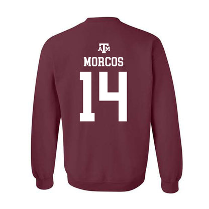 Texas A&M - NCAA Football : Eli Morcos - Maroon Out 2026 Crewneck Sweatshirt-1