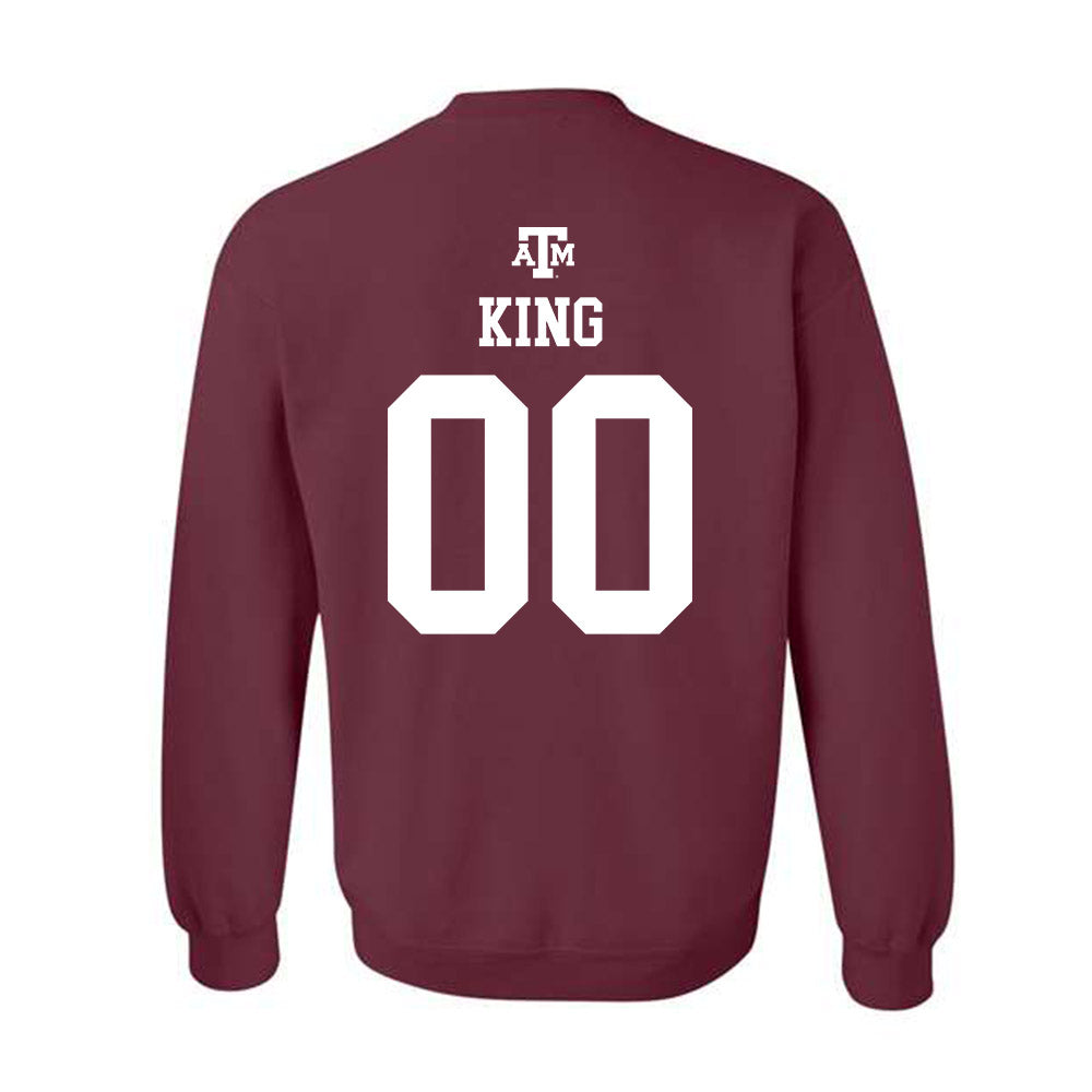 Texas A&M - NCAA Baseball : Cayden King - Maroon Out 2026 Crewneck Sweatshirt-1