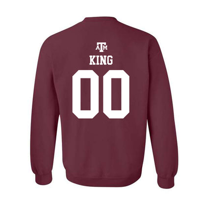 Texas A&M - NCAA Baseball : Cayden King - Maroon Out 2026 Crewneck Sweatshirt-1
