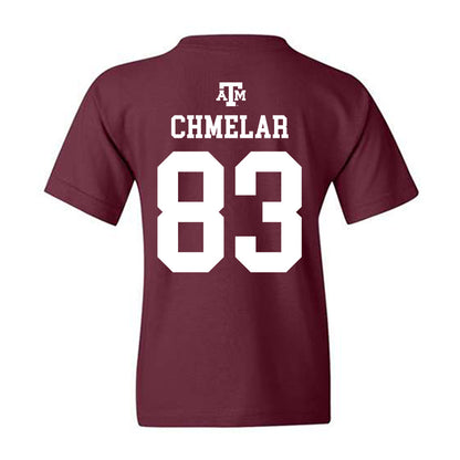 Texas A&M - NCAA Football : Colton Chmelar - Maroon Out 2026 Youth T-Shirt-1