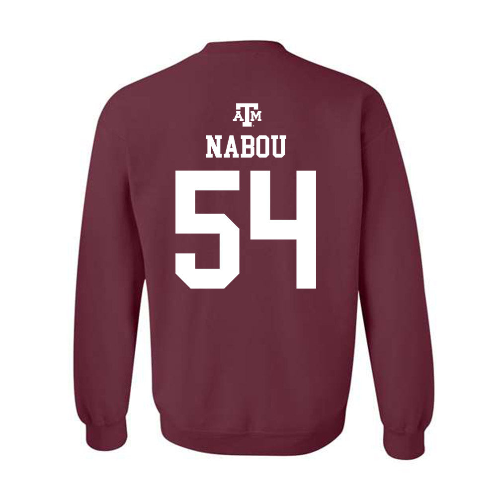 Texas A&M - NCAA Football : Mark Nabou - Maroon Out 2026 Crewneck Sweatshirt-1