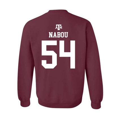 Texas A&M - NCAA Football : Mark Nabou - Maroon Out 2026 Crewneck Sweatshirt-1