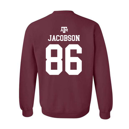 Texas A&M - NCAA Football : Evan Jacobson - Maroon Out 2026 Crewneck Sweatshirt-1