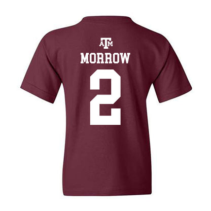 Texas A&M - NCAA Football : Jamarion Morrow - Maroon Out 2026 Youth T-Shirt-1