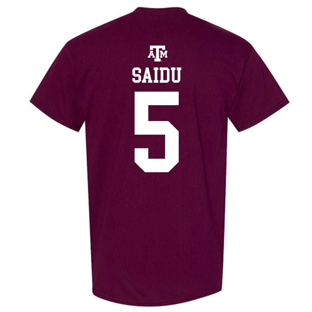 Texas A&M - NCAA Women's Basketball : Vanessa Saidu - Maroon Out 2026 T-Shirt-1
