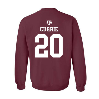 Texas A&M - NCAA Football : Adonyss Currie - Maroon Out 2026 Crewneck Sweatshirt-1