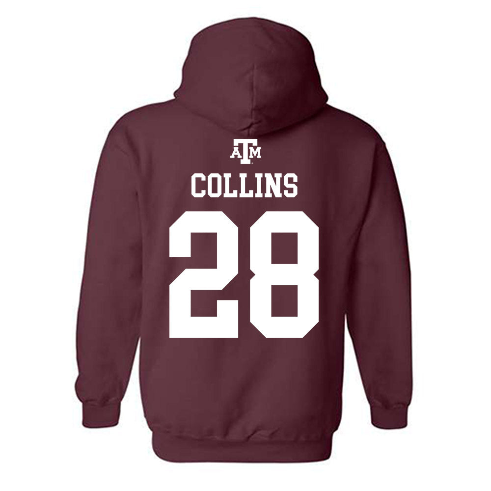 Texas A&M - NCAA Football : Chance Collins - Maroon Out 2026 Hooded Sweatshirt-1