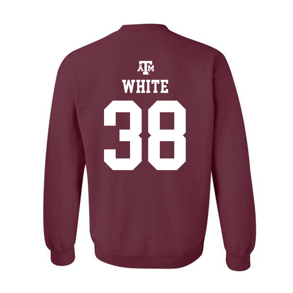 Texas A&M - NCAA Football : Jared White - Maroon Out 2026 Crewneck Sweatshirt-1