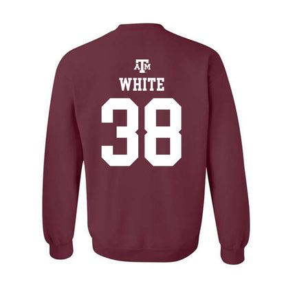 Texas A&M - NCAA Football : Jared White - Maroon Out 2026 Crewneck Sweatshirt-1