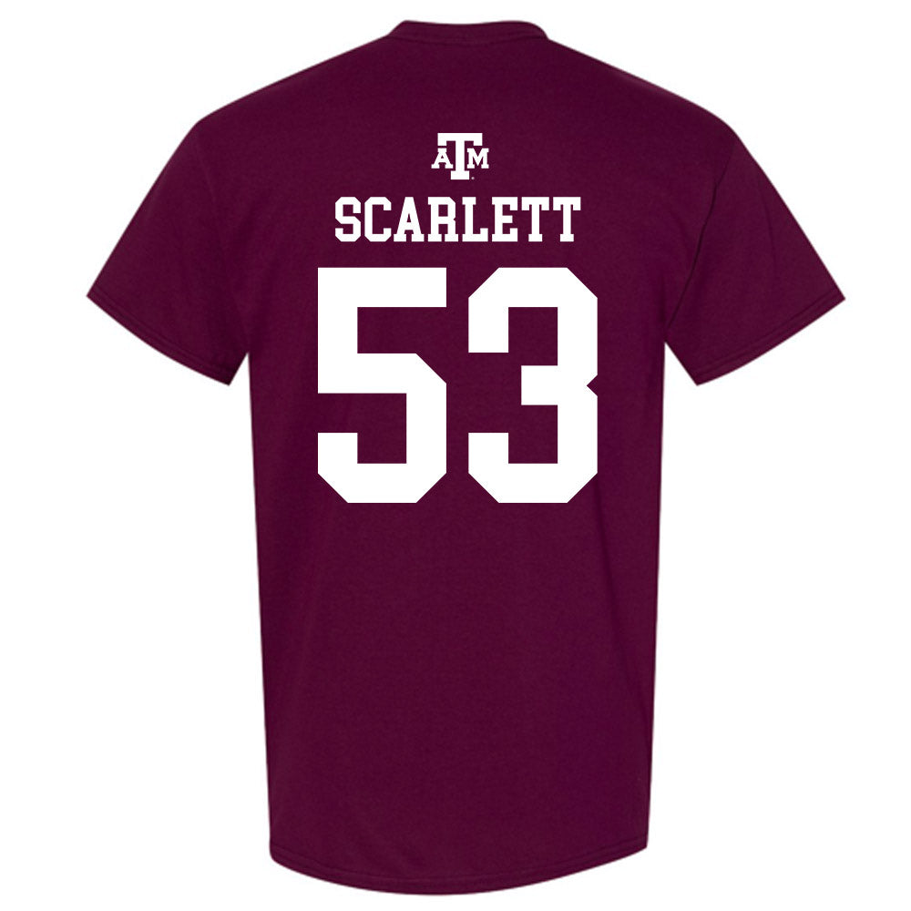 Texas A&M - NCAA Football : Jadon Scarlett - Maroon Out 2026 T-Shirt-1