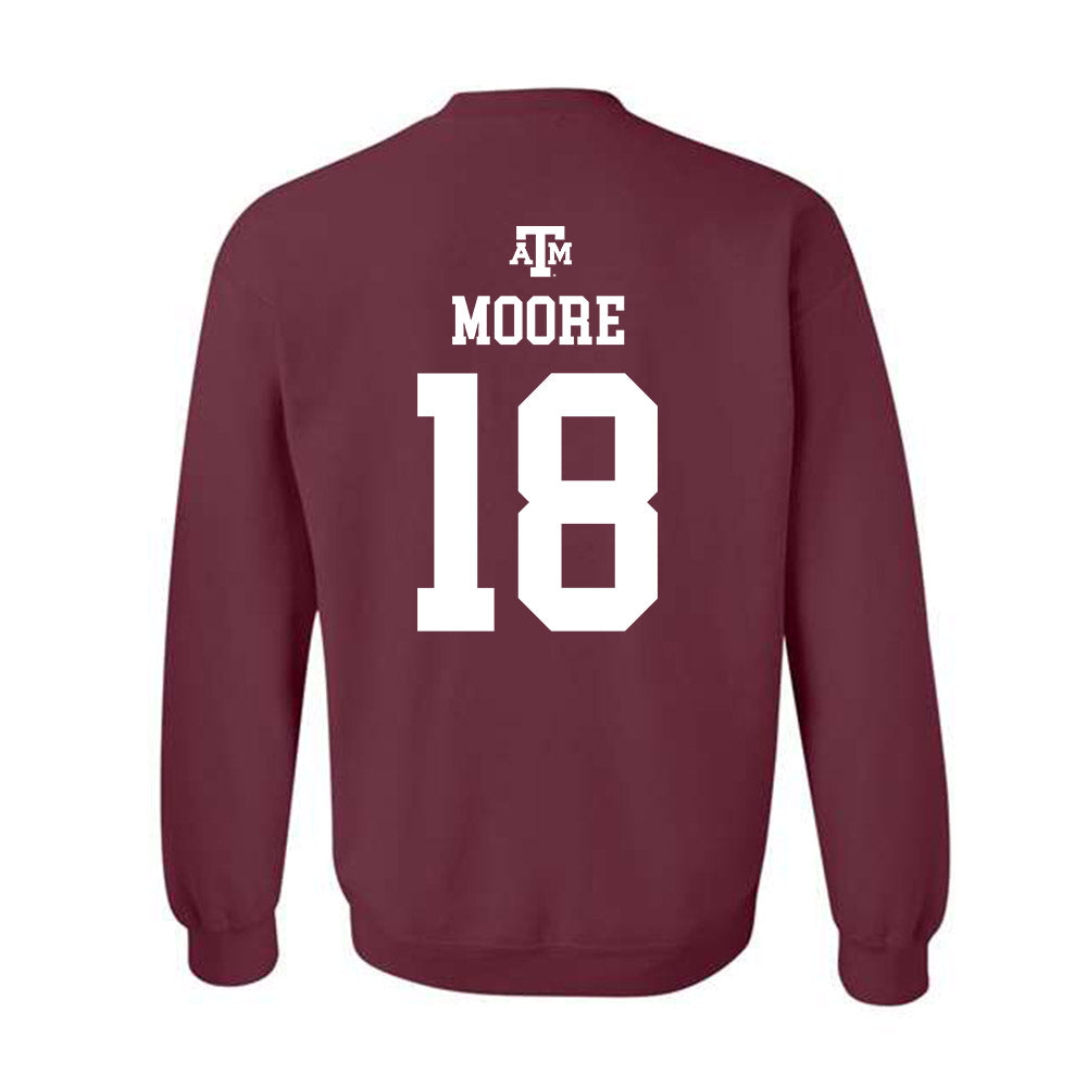 Texas A&M - NCAA Softball : Aubrey Moore - Maroon Out 2026 Crewneck Sweatshirt-1