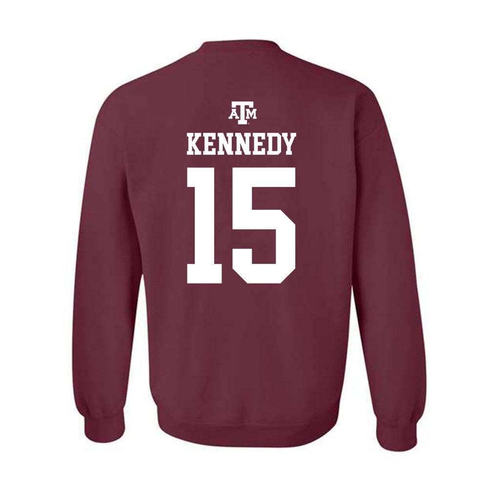 Texas A&M - NCAA Football : Rylan Kennedy - Maroon Out 2026 Crewneck Sweatshirt-1