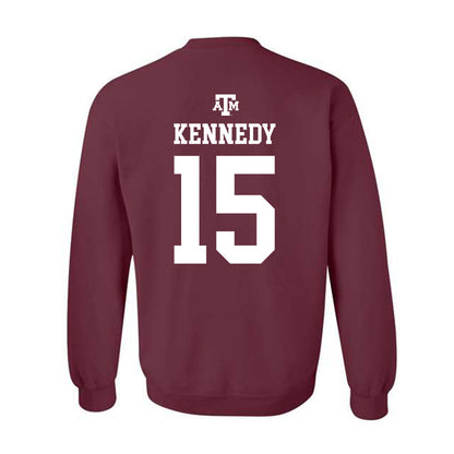 Texas A&M - NCAA Football : Rylan Kennedy - Maroon Out 2026 Crewneck Sweatshirt-1