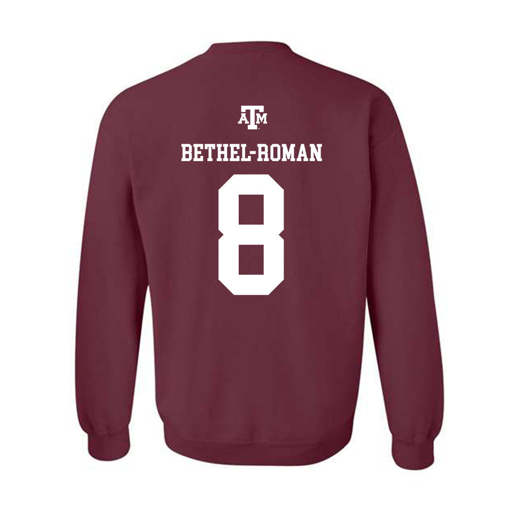 Texas A&M - NCAA Football : Ashton Bethel-Roman - Maroon Out 2026 Crewneck Sweatshirt-1