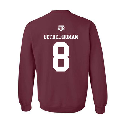 Texas A&M - NCAA Football : Ashton Bethel-Roman - Maroon Out 2026 Crewneck Sweatshirt-1
