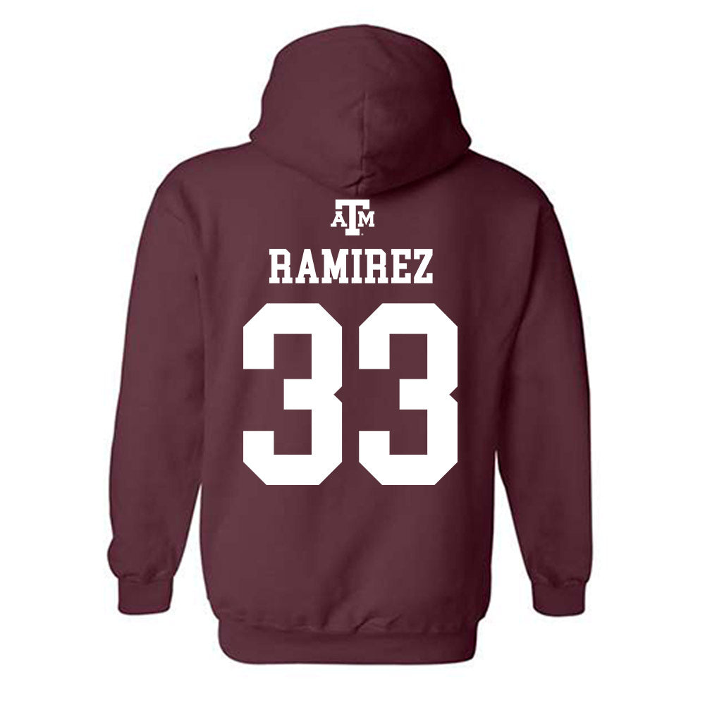 Texas A&M - NCAA Baseball : David Ramirez - Maroon Out 2026 Hooded Sweatshirt-1
