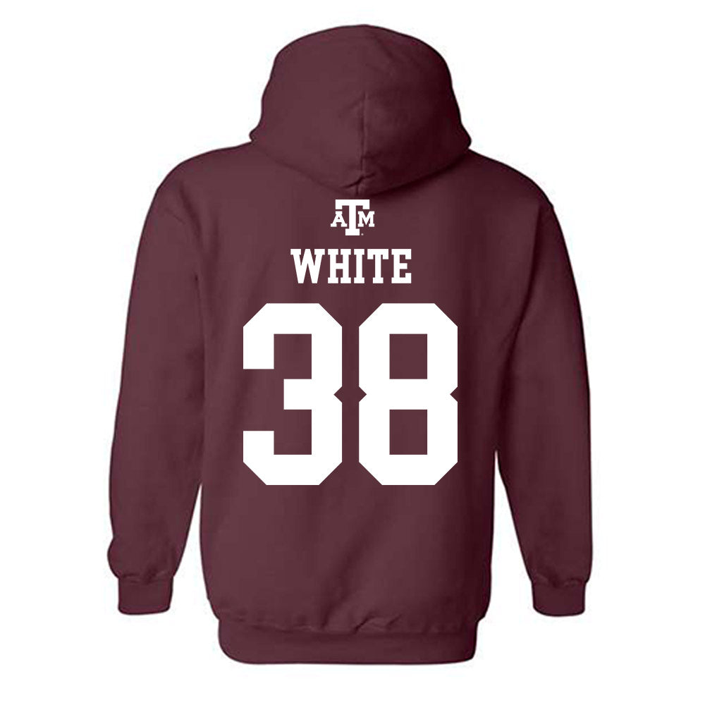 Texas A&M - NCAA Football : Jared White - Maroon Out 2026 Hooded Sweatshirt-1