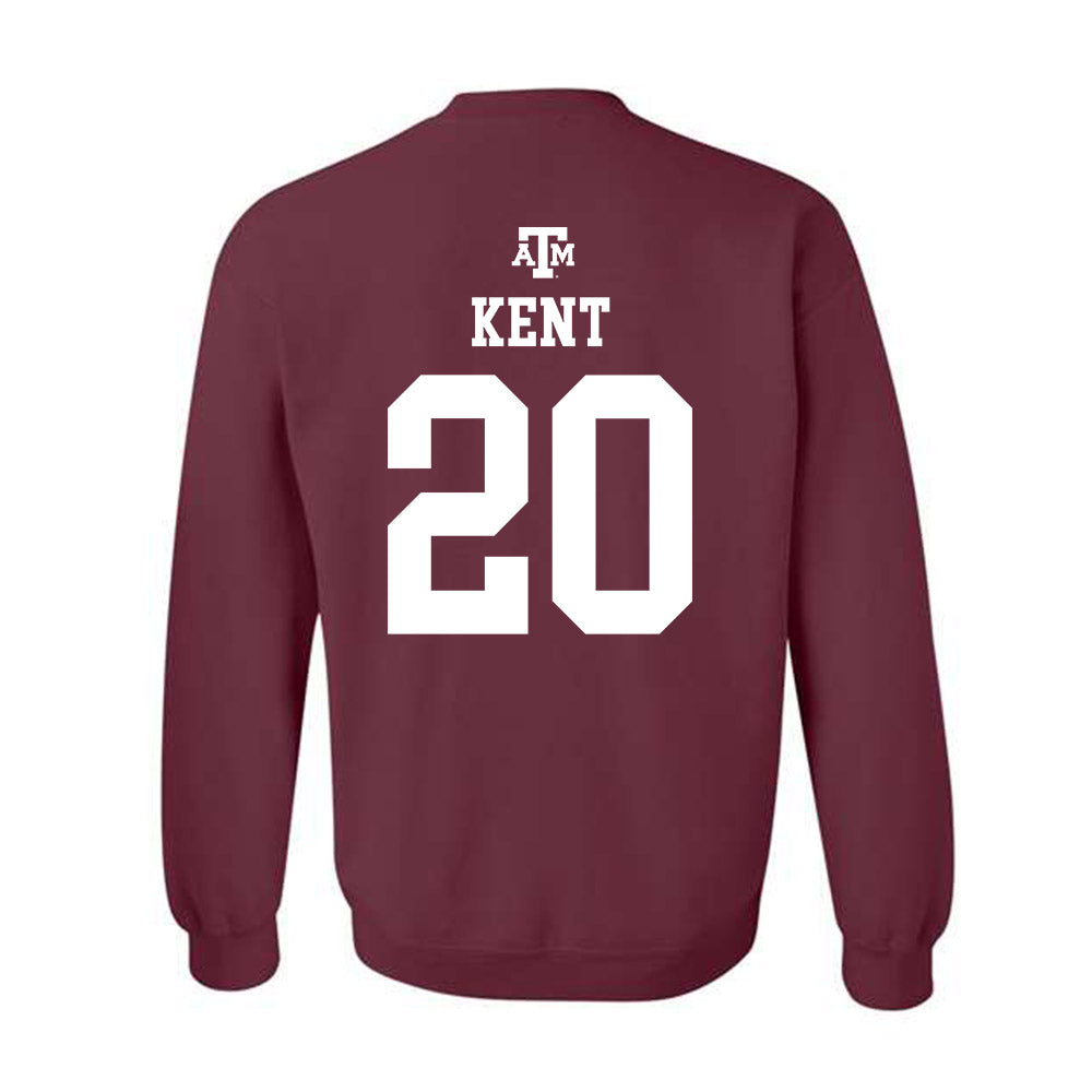 Texas A&M - NCAA Women's Basketball : Janae Kent - Maroon Out 2026 Crewneck Sweatshirt-1