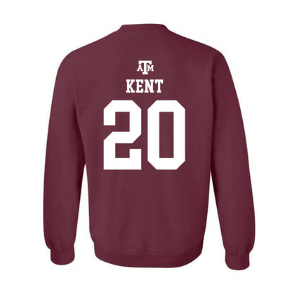 Texas A&M - NCAA Women's Basketball : Janae Kent - Maroon Out 2026 Crewneck Sweatshirt-1