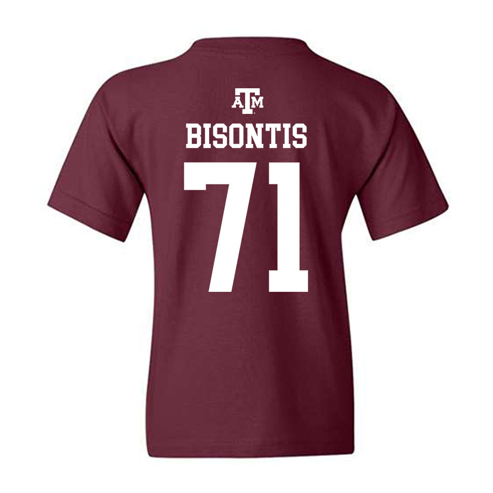 Texas A&M - NCAA Football : Chase Bisontis - Maroon Out 2026 Youth T-Shirt-1