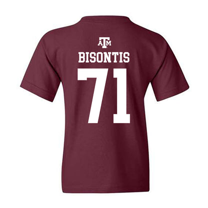 Texas A&M - NCAA Football : Chase Bisontis - Maroon Out 2026 Youth T-Shirt-1