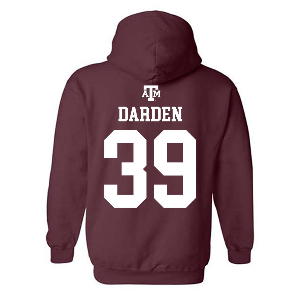 Texas A&M - NCAA Baseball : Ethan Darden - Maroon Out 2026 Hooded Sweatshirt-1