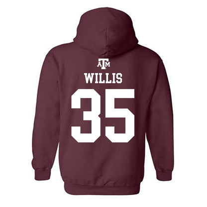 Texas A&M - NCAA Football : Isaiah Willis - Maroon Out 2026 Hooded Sweatshirt-1