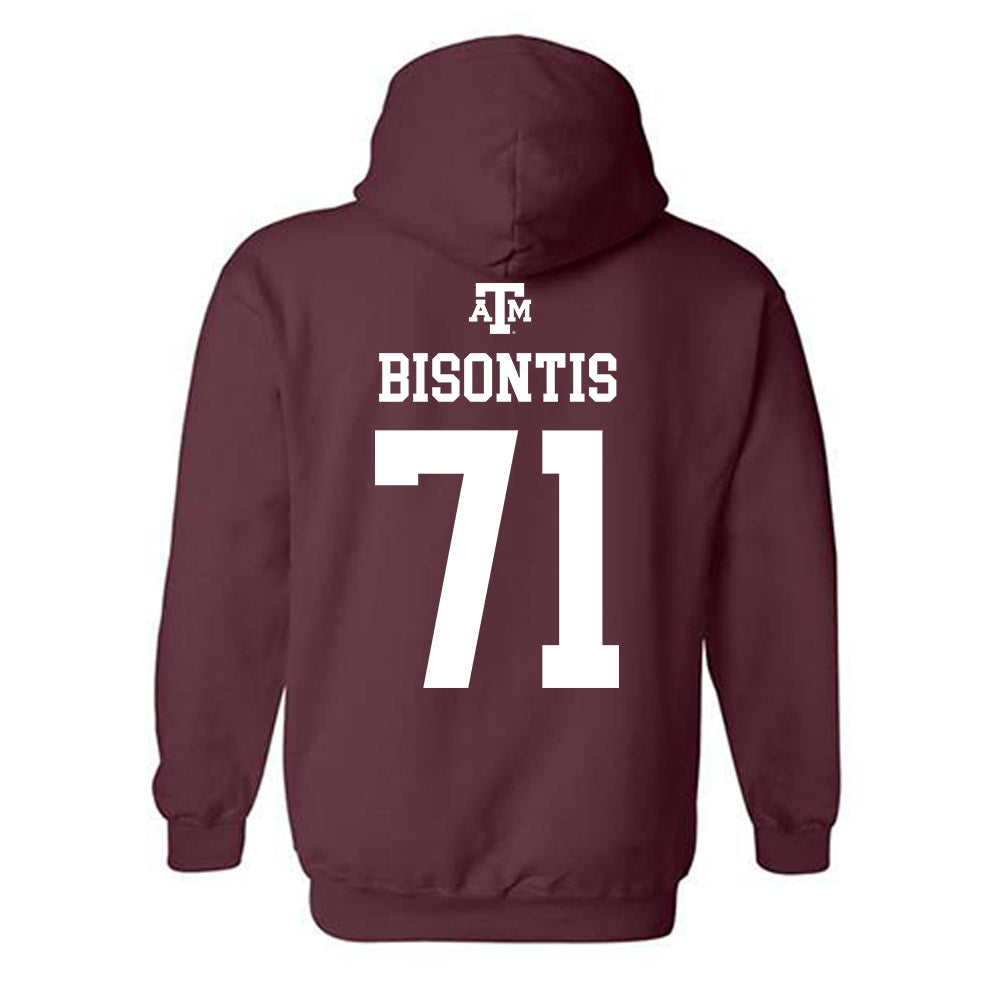 Texas A&M - NCAA Football : Chase Bisontis - Maroon Out 2026 Hooded Sweatshirt-1