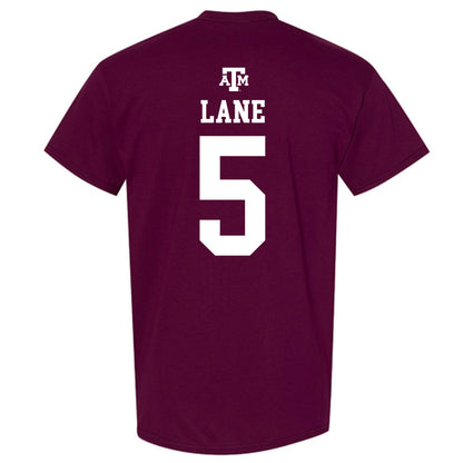 Texas A&M - NCAA Men's Basketball : Jacari Lane - Maroon Out 2026 T-Shirt-1