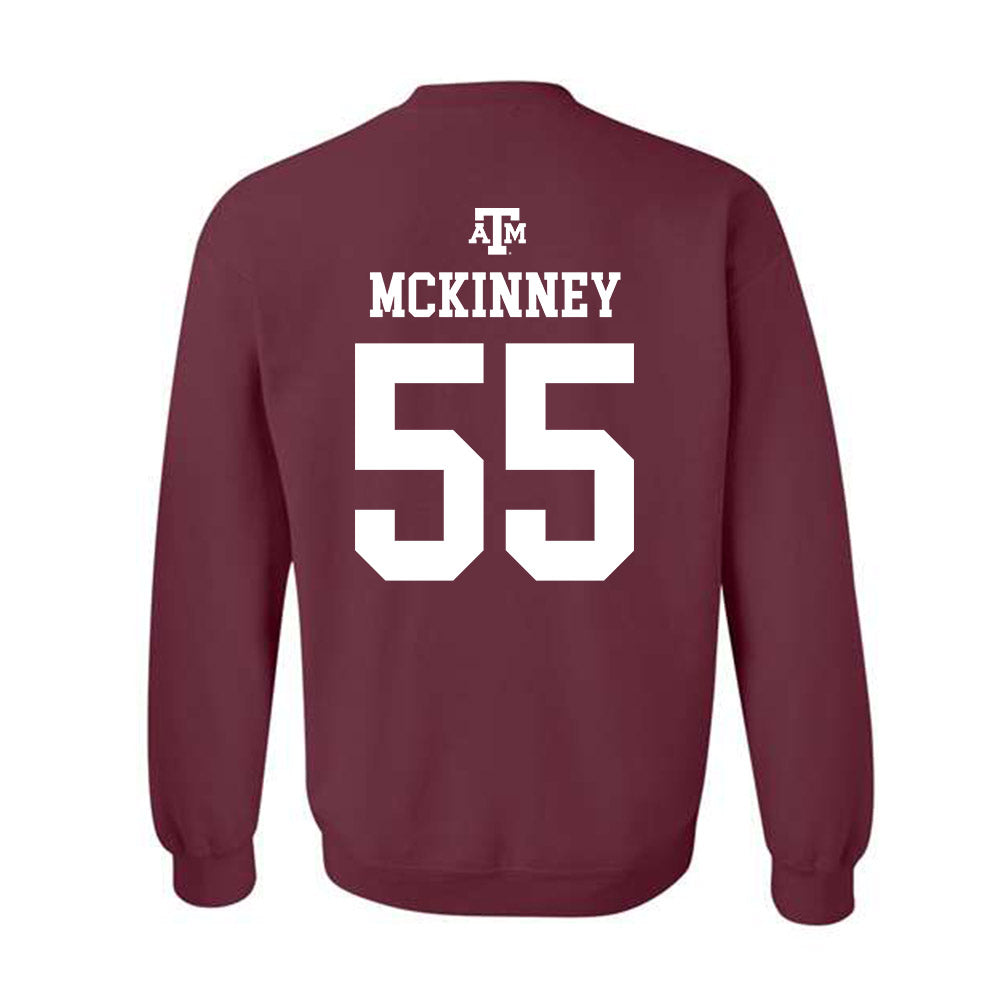 Texas A&M - NCAA Football : Hunter McKinney - Maroon Out 2026 Crewneck Sweatshirt-1