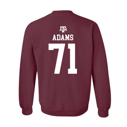 Texas A&M - NCAA Football : Tyree Adams - Maroon Out 2026 Crewneck Sweatshirt-1
