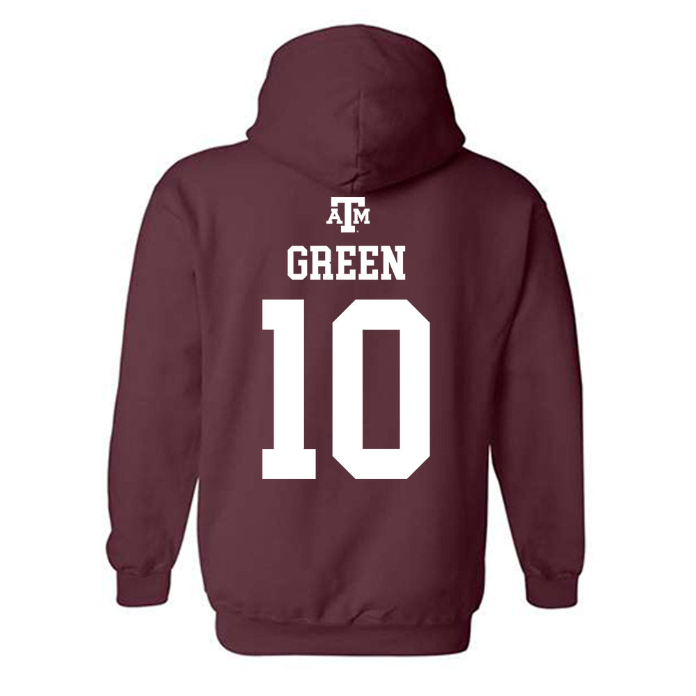 Texas A&M - NCAA Men's Basketball : Jeremiah Green - Maroon Out 2026 Hooded Sweatshirt-1