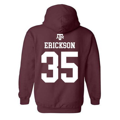 Texas A&M - NCAA Baseball : Sam Erickson - Maroon Out 2026 Hooded Sweatshirt-1