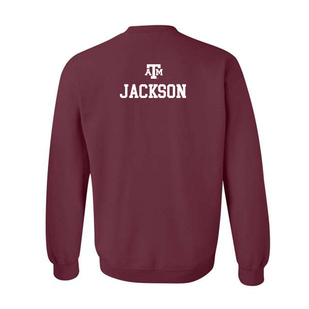 Texas A&M - NCAA Men's Cross Country : Hunter Jackson - Maroon Out 2026 Crewneck Sweatshirt-1