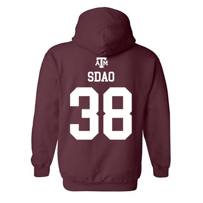 Texas A&M - NCAA Baseball : Shane Sdao - Maroon Out 2026 Hooded Sweatshirt-1