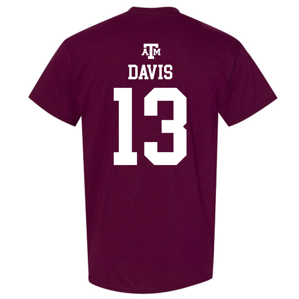 Texas A&M - NCAA Football : Myles Davis - Maroon Out 2026 T-Shirt-1