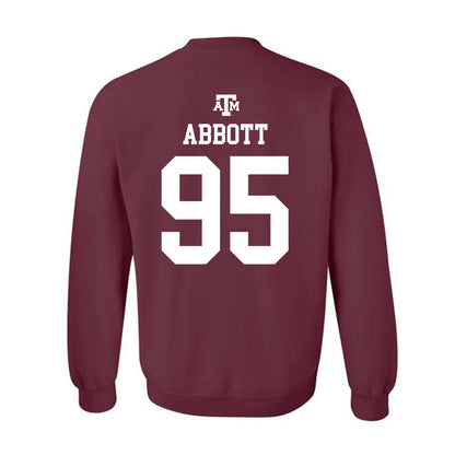 Texas A&M - NCAA Football : Alex Abbott - Maroon Out 2026 Crewneck Sweatshirt-1