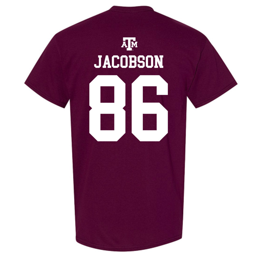 Texas A&M - NCAA Football : Evan Jacobson - Maroon Out 2026 T-Shirt-1