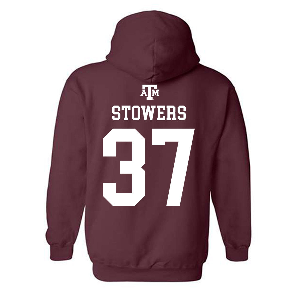 Texas A&M - NCAA Women's Volleyball : Kyndal Stowers - Maroon Out 2026 Hooded Sweatshirt-1